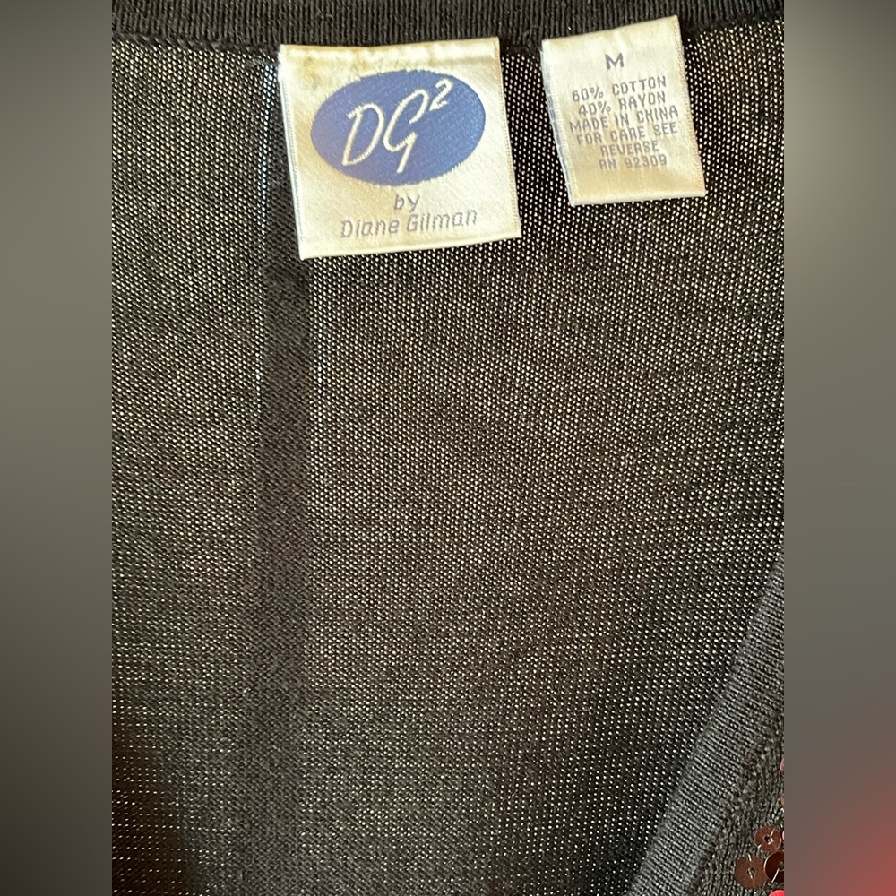Dg2 Sequins Button Down Long Sl Comfortable Cardi… - image 4